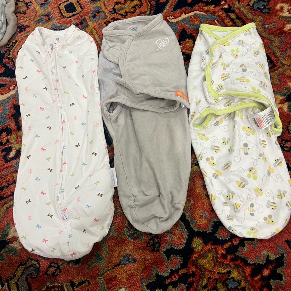 Set of Three Baby Swaddles